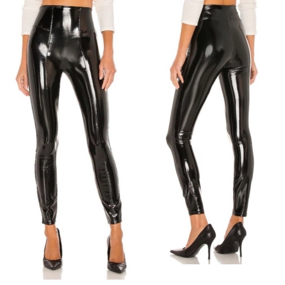 Spanx Faux Patent Leather Leggings size L